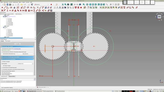 Freecad - Erzeugen von Getrieben, Kalkulation von Zahnrädern смотреть онлайн