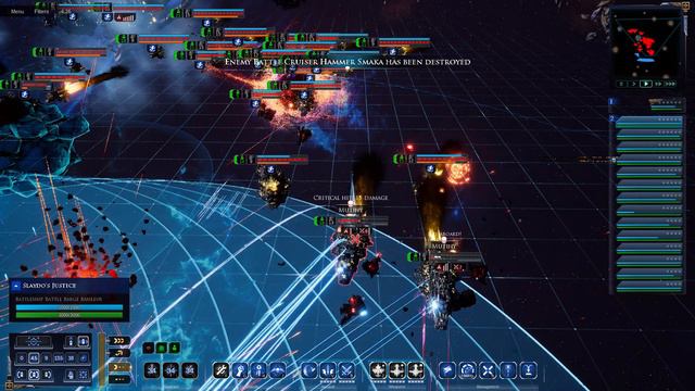 Imperator Somnium vs Orks - Veritatem Imperialis Mod - Massive Battle - Battlefleet Gothic Armada 2 смотреть онлайн