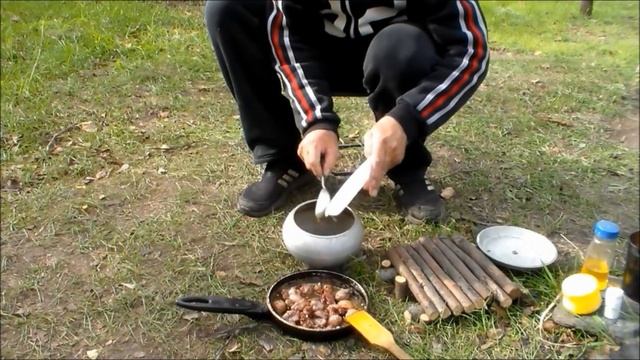 На лесной Вело Кухне . Вкуснейшая Супер Перловка . смотреть онлайн