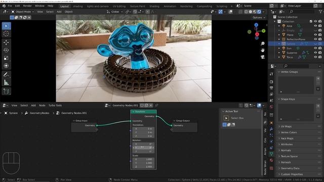 Blender 3.1 Control the Camera with geometry nodes смотреть онлайн