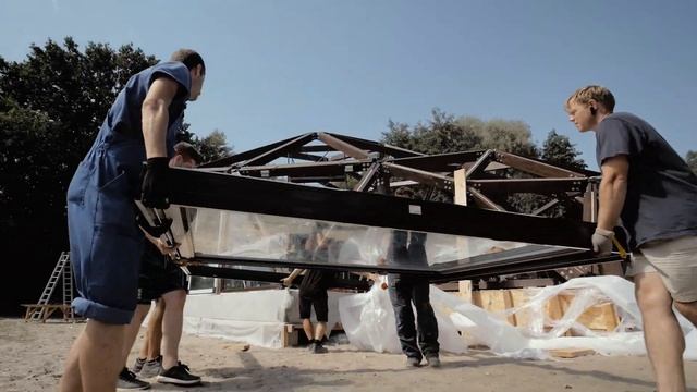 Деревянный шатер Kvadrosfera от компании Tentery смотреть онлайн