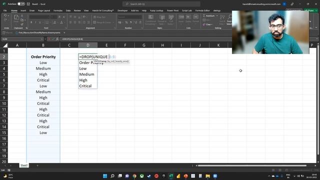 Unique Values excluding Header смотреть онлайн