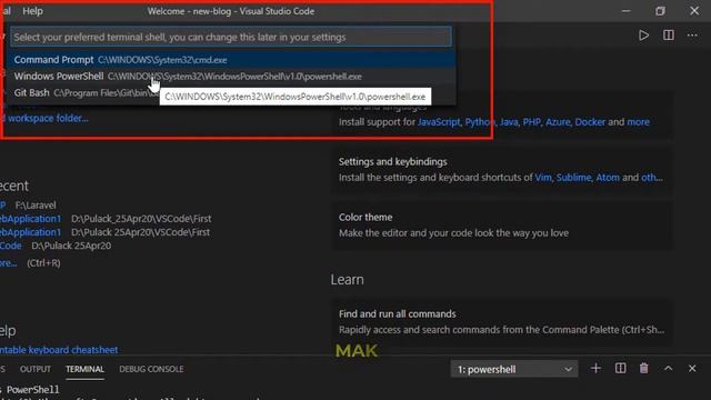 Setting up Git Bash terminal in Visual Studio Code | PHP Bangla Tutorials | using bash terminal смотреть онлайн