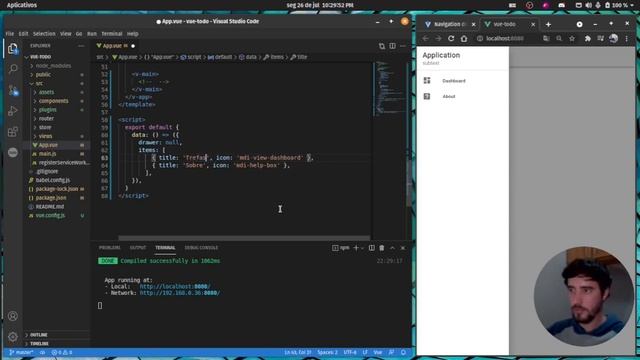#3 Como usar Vue Router - Vue.js & Vuetify - Lista de tarefas смотреть онлайн