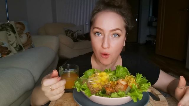 МУКБАНГ / ПОКЕ БОУЛ С КРЕВЕТКАМИ / not ASMR смотреть онлайн