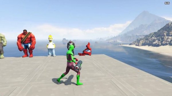 GTA 5 Epic Ragdolls | Green Spider-Man Vs Colourful Minions moments ep.26