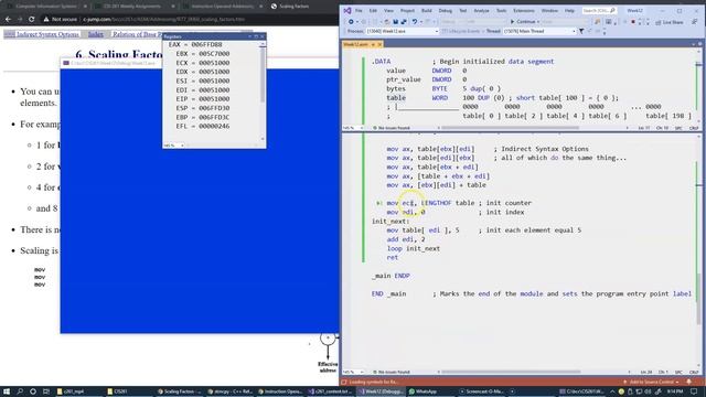 12.6 Scaling Factors for accessing elements of an array смотреть онлайн