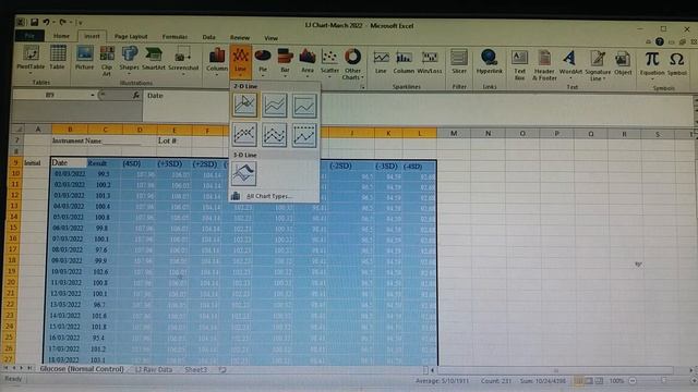 How to construct LJ chart using Excel sheet Example @ EPHI @ NRLCC @ Quality Control смотреть онлайн