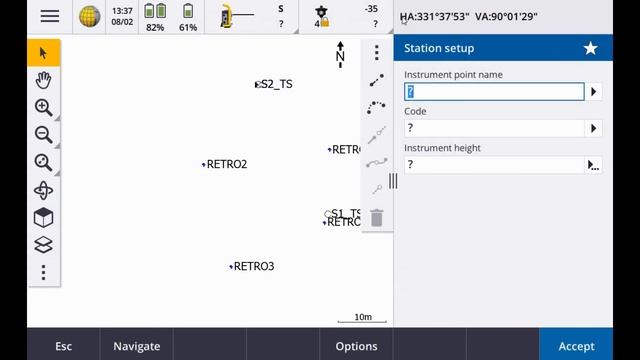 Trimble Access Station Setup смотреть онлайн