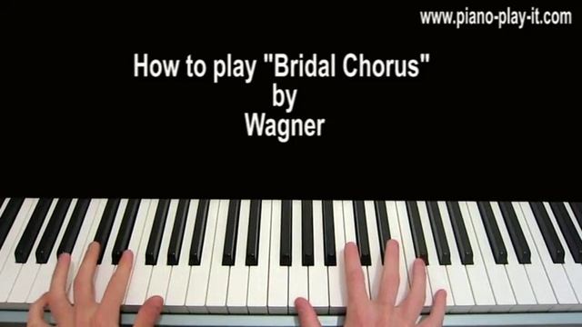 Bridal Chorus Wagner Piano Tutorial смотреть онлайн