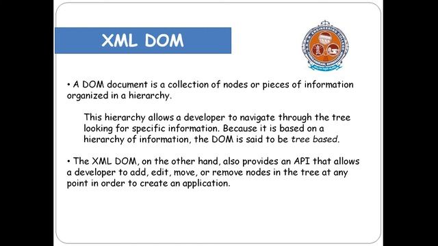 XML DOM || Web Technolgies || CSE || SRKR R17 смотреть онлайн