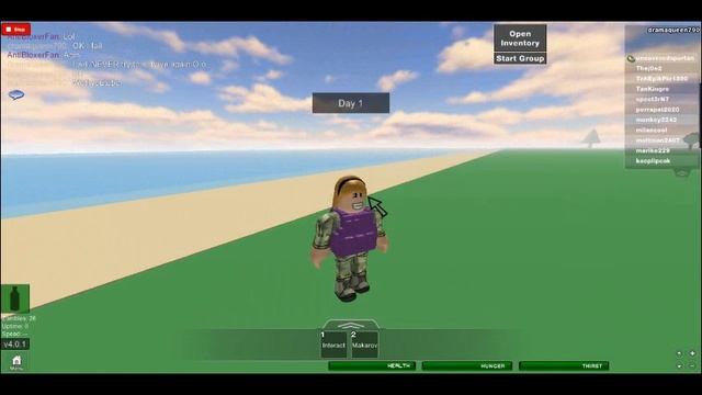 Me playing Day-z ROBLOX VERSION! смотреть онлайн
