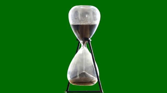 Футаж HD. Песочные часы, хромакея