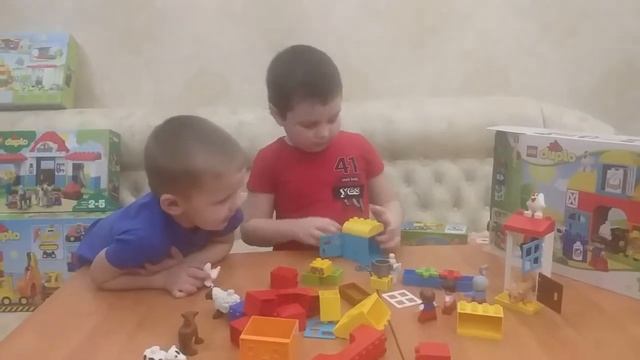 Лего дупло город 3. Собираем животных лего дупло фермы. Collect lego duplo farm animals. Lego. смотреть онлайн