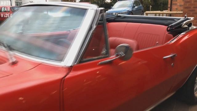 Маслкар Шевроле Камаро Chevrolet Camaro 1967 327 V8 Convertible - Bolero Red смотреть онлайн