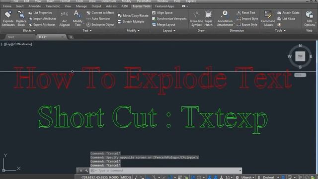 How To Explode Text In AutoCAD In Hindi смотреть онлайн