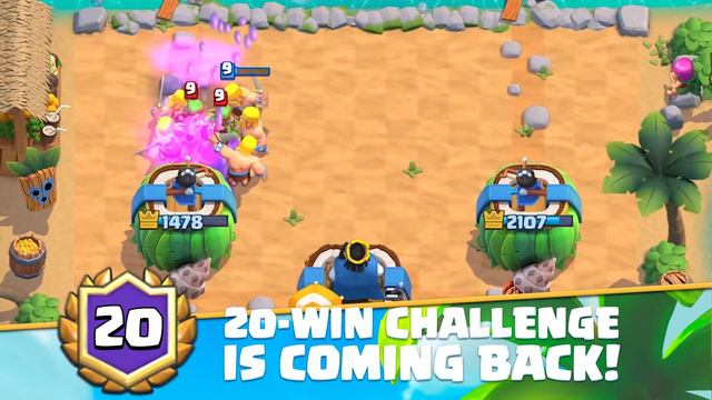 Clash Royale Season 13: Beach Battle 🏝️ (Hot Challenges! Summer Emotes!) смотреть онлайн