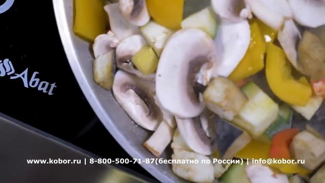 Плита индукционная 4-х конфорочная Abat КИП-47Н | Видео от Кобор смотреть онлайн