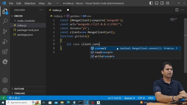 #35|Database Connect: Node with MongoDB | Record Show Operation | Full Stack Development using MER смотреть онлайн