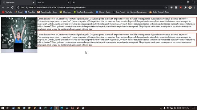 CSS Clear Property In HTML | Bangla Video Tutorial On Web Design No : 44 смотреть онлайн