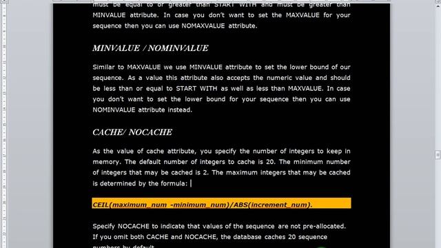 2M.Sc.(CS) Oracle (Create update,drop Sequence and demo) смотреть онлайн
