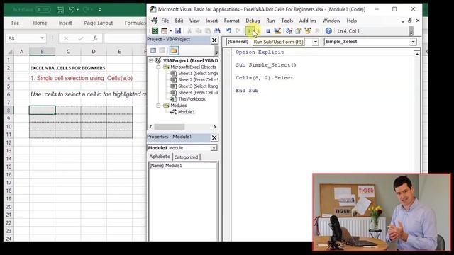 Excel VBA .Cells For Beginners Part 1 of 4 смотреть онлайн