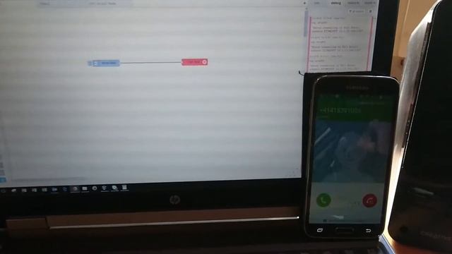 Node-Red Twilio Call Notification Test смотреть онлайн