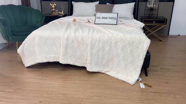 Плед СИТРЕЙД Fluffy бамбуковая микрофибра FL010 Цвет Теплый молочный смотреть онлайн