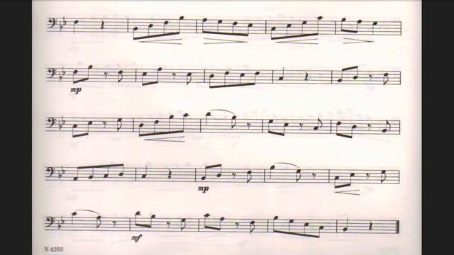40 Progressive Trombone Etudes Sigmund Hering N° 12 смотреть онлайн