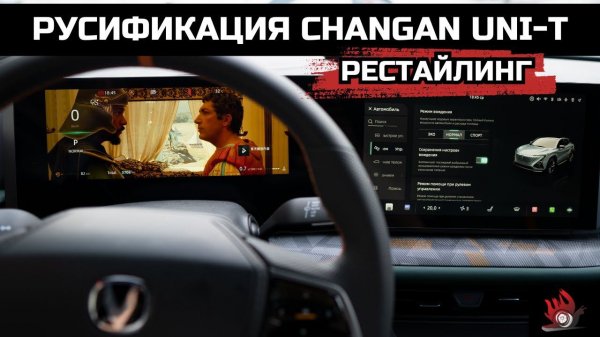 Русификация Changan Uni-T рестайлинг с голосовым управлением на основе искусственного интеллекта