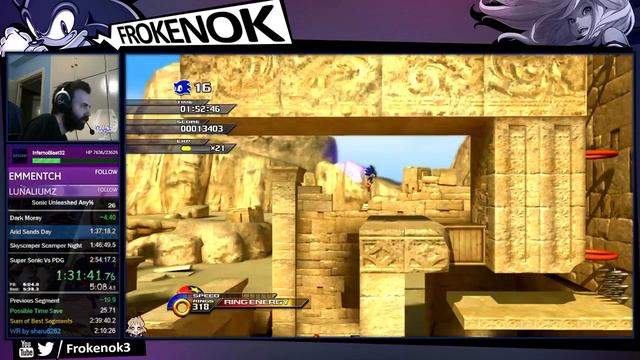 Sonic Unleashed Any% Speedrun in 2:48:52 (Personal Best) смотреть онлайн