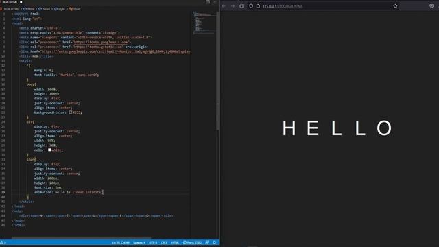 RGB TEXT ONLY IN CSS!!! смотреть онлайн