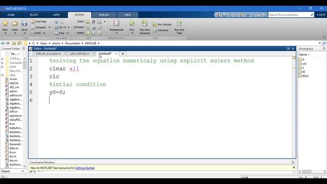 Analytical and Numerical Solution for Stiff ODEs with Matlab смотреть онлайн