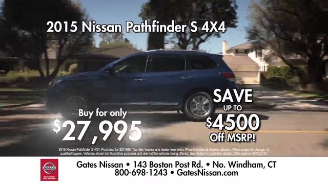 Gates Nissan North Windham CT Pathfinder July 2015 смотреть онлайн