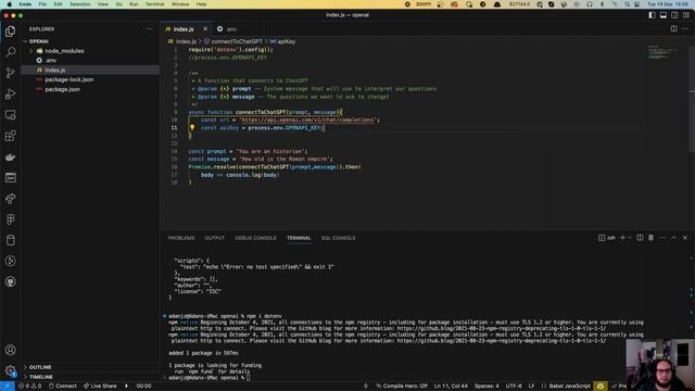 Unlock the Power of OpenAI: Node.js API Integration Tutorial смотреть онлайн
