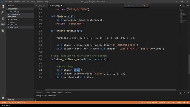 Blender 2.8 Python GPU : Draw Lines смотреть онлайн