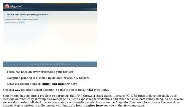 There has been an error processing your request. Exception printing is disabled by default for... смотреть онлайн