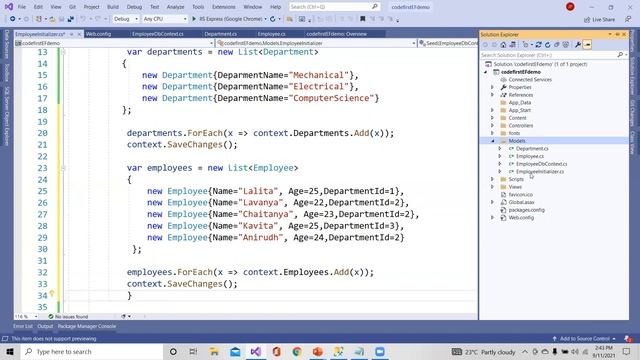 CRUD in MVC with Entity Framework смотреть онлайн
