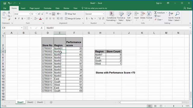 How to Count number of cells in a range of data using COUNTIF function in Excel 2016 смотреть онлайн