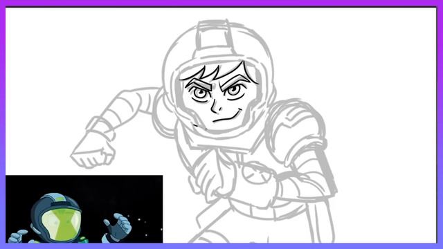 Drawing Classic Ben 10 in Reboot Omni Naut Armor! | Ben 10 VS The Universe смотреть онлайн