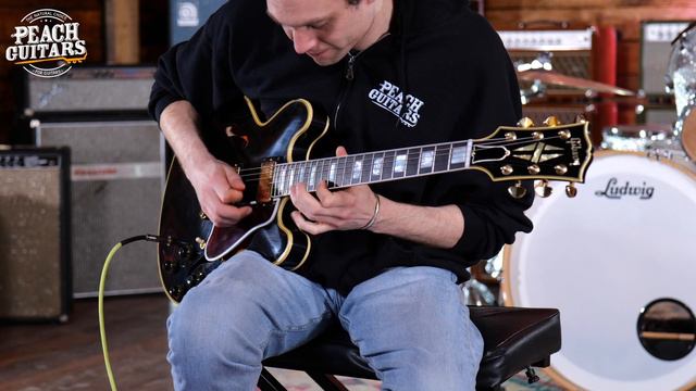 No Talking...Just Tones | Gibson Custom 1959 ES-355 Reissue Stop Bar VOS Ebony смотреть онлайн