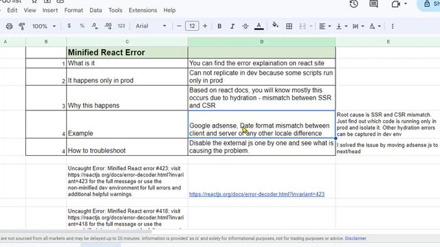 Uncaught Error - Minified React error 423; error decoder html invariant=423 Hydration error смотреть онлайн