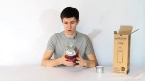 Китайский термос Webber с колбой из стекла объёмом 1,2 литра (видео обзор)