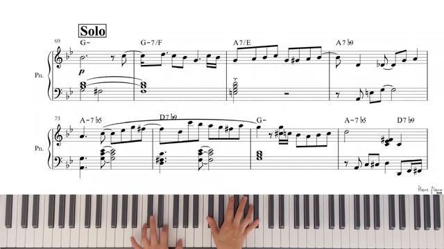 No More Blues /Jazz Solo Piano Project / download for free transcription/ arr.HansPiano /무료악보 смотреть онлайн