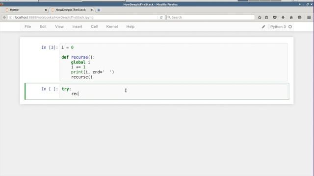 Python: How deep is the stack? смотреть онлайн