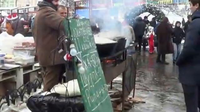 В Городском саду начались Рождественские народные гуляния 2016 смотреть онлайн