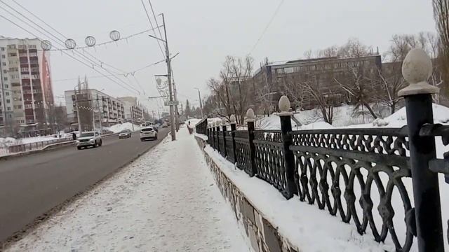 #зима,#Стерлитамак. По улице Худайбердина. 22 февраля 2023г. смотреть онлайн