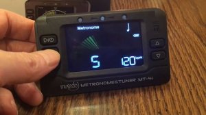 musedo MT 41 Rechargeable Chromatic Metro Tuner Metronome Tuner, Compact, rechargeable, versatile,