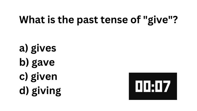 Simple Past Tense Quiz | English Grammar Quiz | Grammar Test смотреть онлайн