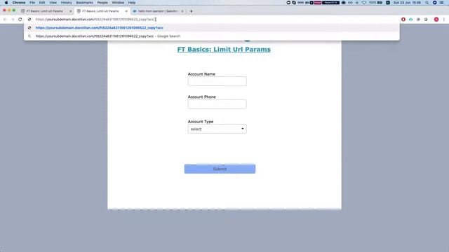 Form Limits: URL Params смотреть онлайн